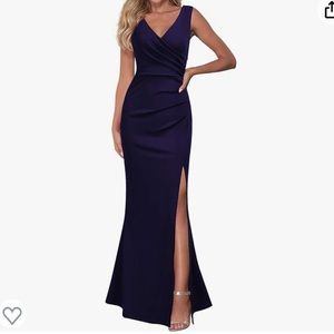 NWT Navy V neck cocktail dress